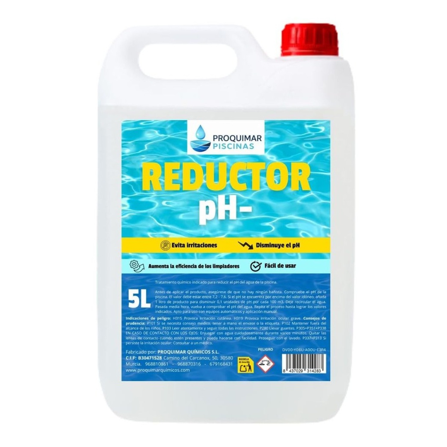 Reductor de pH para Piscinas - 5L
