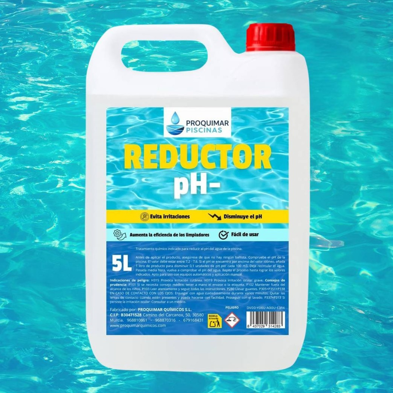 Reductor de pH para Piscinas - 5L