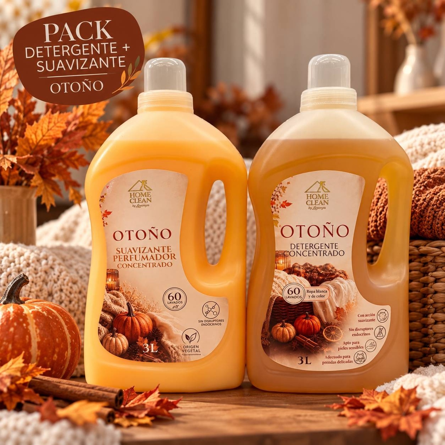 Pack Detergente Otoño + Suavizante Otoño 3L